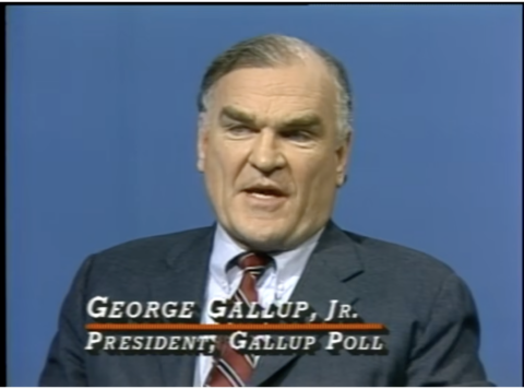 George Gallup Jr. speaks on Meet The Press in 1984